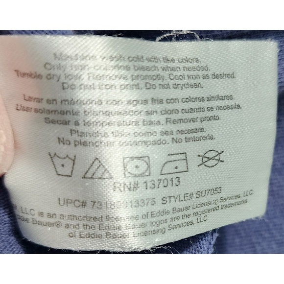 Eddie Bauer Graphic T-Shirt Crew Neck Casual Top Outdoors Logo L - Picture 5 of 5